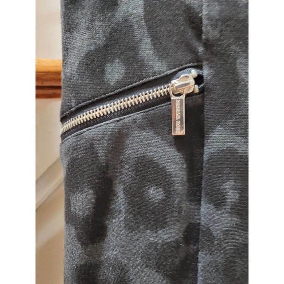 Michael Kors Womens Gray Leopard Print Polyester Side Zipper Pencil Skirt Size 6 - Picture 4 of 12